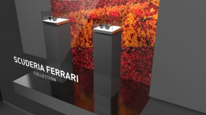 logoplack rayban ferrari display branding