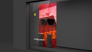 logoplack rayban ferrari display branding