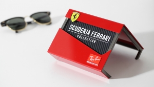 logoplack rayban ferrari display branding