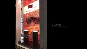 logoplack rayban ferrari display branding