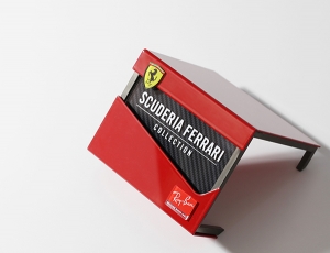 logoplack rayban ferrari display branding